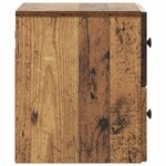 vidaXL Cabinet de chevet mural 2 Pièces Bois ancien 33 x 34 5 x 40 cm