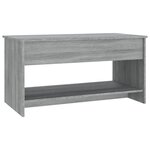 vidaXL Table basse sonoma gris 102x50x52 5 cm bois d'ingénierie