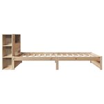 vidaXL Lit bibliothèque sans matelas 90x190 cm bois de pin massif