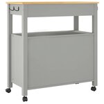 vidaXL Chariot de cuisine MONZA 84x40x88 5 cm bois massif de pin