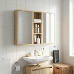 vidaXL Armoire murale de salle de bain Chêne Sonoma 20 x 10 x 60 5 cm