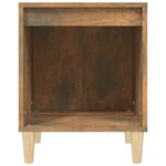 vidaXL Table de chevet Chêne fumé 40x35x50 cm