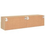 vidaXL Meubles TV muraux 2 Pièces chêne sonoma 60x30x30cm bois ingénierie