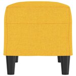 vidaXL Banc Jaune clair 70x35x41 cm Tissu