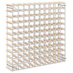 vidaXL Casier à bouteilles 120 bouteilles Pinède solide