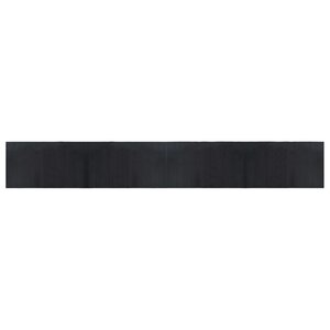vidaXL Tapis rectangulaire noir 60x400 cm bambou