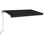 vidaXL Auvent rétractable automatique 400x350 cm Anthracite