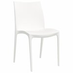 vidaXL Chaises de jardin lot de 2 blanc 50x46x80 cm polypropylène