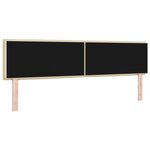 vidaXL Tête de lit Design Lignes Crème 90 cm Tissu