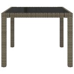 vidaXL Ensemble à manger d'extérieur 3Pièces coussins gris résine tressée