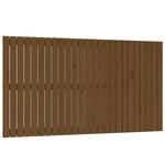 vidaXL Tête de lit murale Marron miel 159 5x3x90 cm Bois massif de pin
