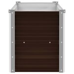vidaXL Lit surélevé de jardin Marron 160x40x45 cm Acier galvanisé