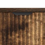 vidaXL Table de chevet Chêne fumé 63 5 x 36 x 61 cm Bois d'ingénierie