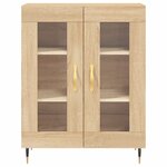 vidaXL Buffet chêne sonoma 69 5x34x90 cm bois d'ingénierie