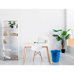 Corbeille papier q-connect plastique resistant 13l       275x285mm coloris bleu opaque
