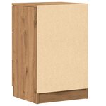 vidaXL Table de chevet chêne artisanal 40x36x65 cm bois d'ingénierie