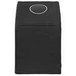 vidaXL Tunnel de lit pour lit mezzanine d'enfants 2 pc Noir Polyester