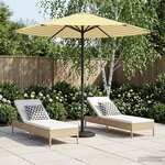 vidaXL Parasol de jardin 230 x 230 cm Polyester Rectangulaire