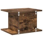 vidaXL Table de chevet Chêne fumé 40 x 30 x 25 cm Bois d'ingénierie