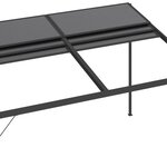 vidaXL Belvédère avec toit Anthracite 4x3x2 5 m Aluminium et acier
