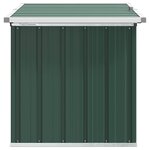 vidaXL Boîtes de rangement Acier galvanisé 109 x 67 x 65 cm Vert