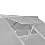 vidaXL Serre renforcée en aluminium avec cadre de base 4 6 m²