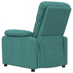 vidaXL Fauteuil de massage Vert foncé Tissu