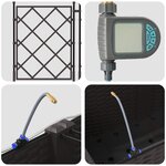 Jardinières vidaXL avec système d'irrigation 2 Pièces Marron