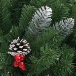 vidaXL Arbre de Noël artificiel pré-éclairé d'allée vert 40 cm PVC