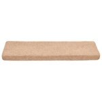 vidaXL Tapis de marches d'escalier 5 Pièces Marron 65x21x4 cm Aiguilleté