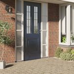 vidaXL Films pour fenêtre 5 Pièces statique dépoli gris PVC