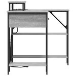 vidaXL Bureau Sonoma gris 120 x 79 x 86.5 cm Bois d'ingénierie