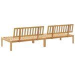 vidaXL Canapés centraux palette de jardin 2 Pièces bois massif d'acacia