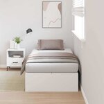 vidaXL Cadre de lit Blanc 200 x 100 x 31 5 cm Bois d'ingénierie