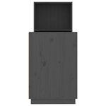 vidaXL Bureau Gris 110x53x117 cm Bois massif de pin