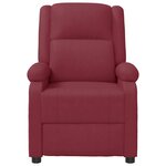 vidaXL Fauteuil inclinable Rouge bordeaux Similicuir