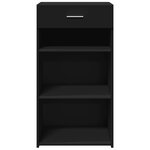 vidaXL Buffet noir 50x42 5x93 cm bois d'ingénierie