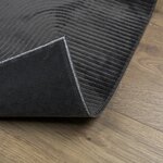 vidaXL Tapis IZA poils courts style scandinave anthracite 200x280 cm