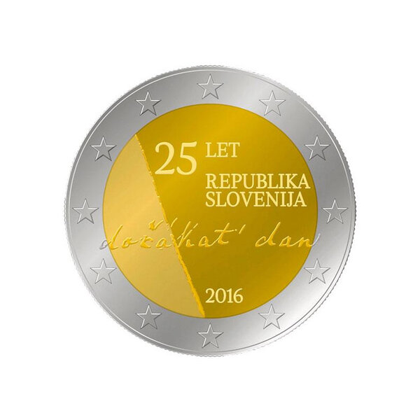 2 euros commémorative Slovénie 2016 - Indépendance.