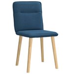 vidaXL Chaises à manger lot de 2 bleu tissu