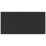 vidaXL Ensemble à manger de jardin 9 Pièces Noir Résine tressée