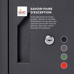 Boîte à colis Extra Large Noir 2 portes Acier galvanisé SMART PARCEL BOX™