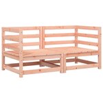 vidaXL Canapés d'angle de jardin et coussins 2 Pièces bois massif douglas