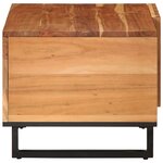 vidaXL Table basse 80x51x40 cm bois massif d'acacia