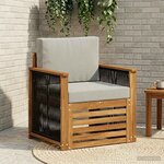 vidaXL Sofa de milieu extérieur Naturel