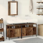 vidaXL Meubles de salle de bain avec stockage Marron 80 x 30 x 60 cm