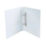 Classeur personnalisable Kreacover A5 2 anneaux 20 mm en D Dos de 33 mm Blanc EXACOMPTA