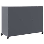 vidaXL Buffet anthracite 100 5x39x72 cm acier
