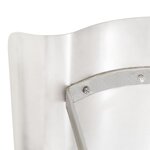 vidaXL Capot de cheminée Acier inoxydable Argenté