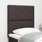 vidaXL Tête de lit avec des lumières à LED Gris clair 80 cm tissu